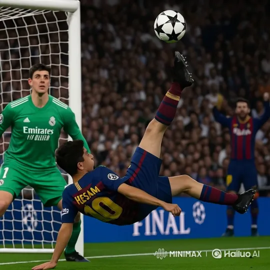 Hesam's Bicycle Kick Wins the Game in Stunning Fashion – AI Generated Video | Hailuo AI