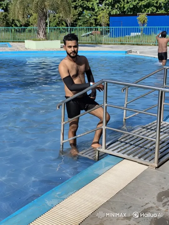 Modi ji Exits Swimming Pool Gracefully – AI Generated Video | Hailuo AI