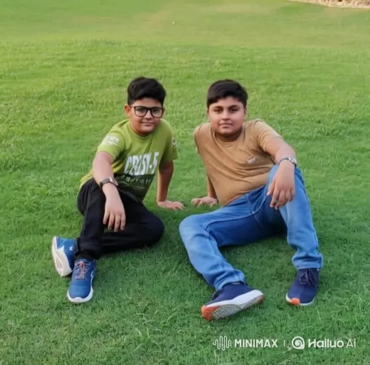Boys Meet Man on Lawn, Exchange Handshakes – AI Generated Video | Hailuo AI