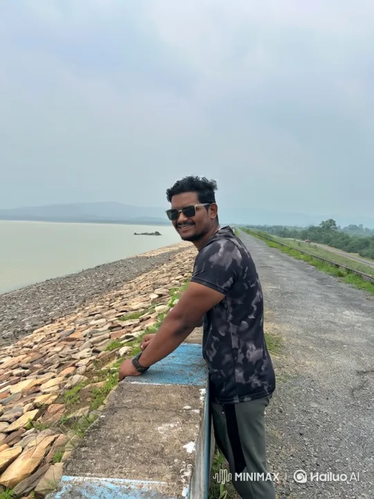 Young Man Meets Renowned Indian Politician on Dam Road – AI Generated Video | Hailuo AI