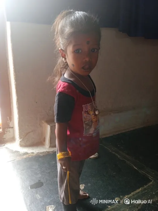 Young Girl in Sunlit Room with Curious Stare – AI Generated Video | Hailuo AI