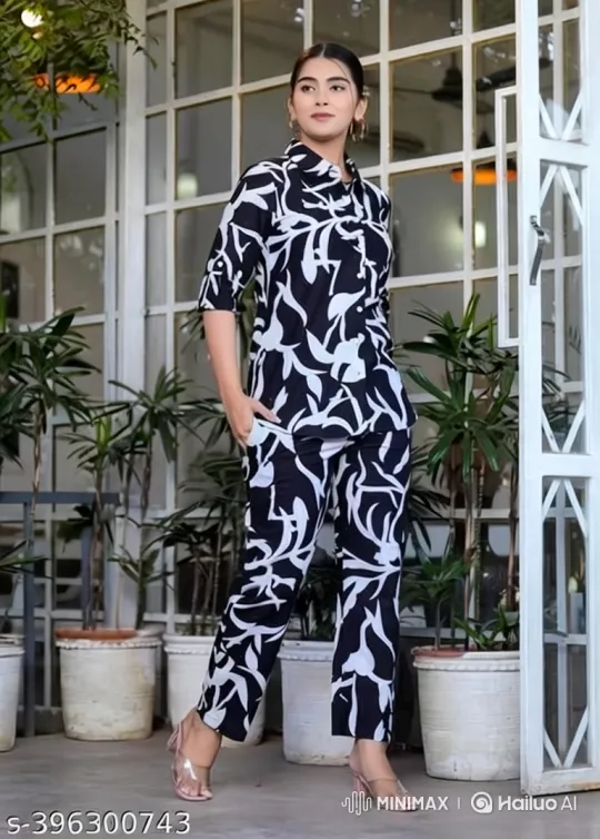 Stylish Woman Showcased in Elegant Patio Setting – AI Generated Video | Hailuo AI