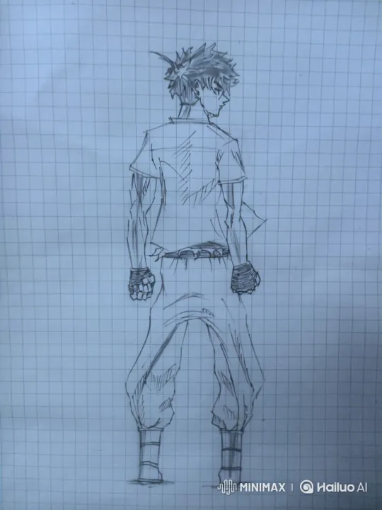 Manga-Style Animation of a Young Man Turning to Look Back – AI Generated Video | Hailuo AI