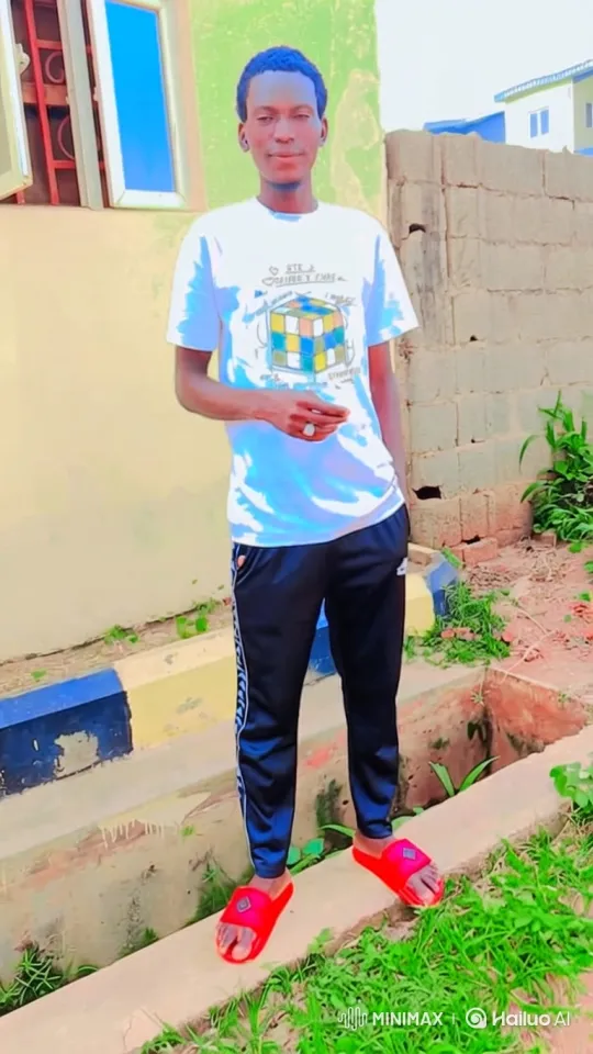 Young Man with Blue Hair Smiles During Slow Zoom – AI Generated Video | Hailuo AI