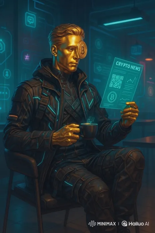 Futuristic Cyberpunk Operative Monitors Crypto News – AI Generated Video | Hailuo AI