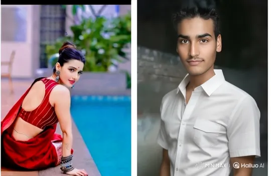 Couple's Romantic Reunion by the Pool – AI Generated Video | Hailuo AI