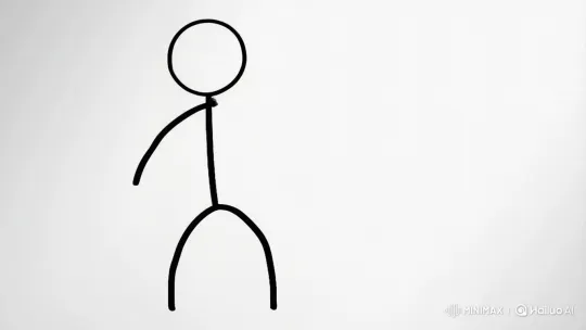 Stickman Creation: A Minimalist Drawing Animation – AI Generated Video | Hailuo AI