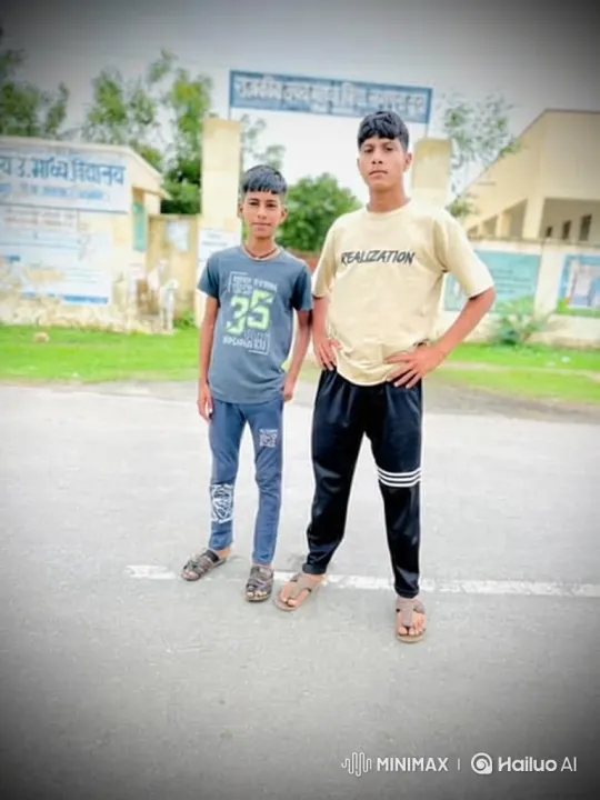 Two Boys Stand on Road, Watch Scorpio SUV Pass By – AI Generated Video | Hailuo AI