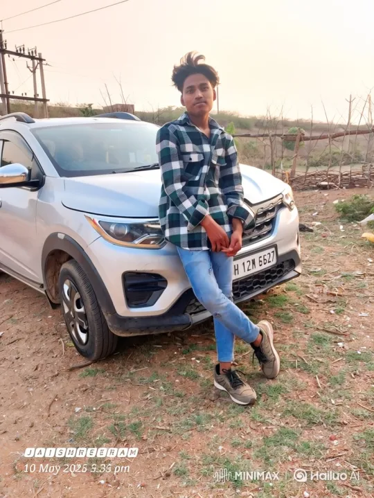 Young Man in Casual Attire Amidst Golden Hour Setting – AI Generated Video | Hailuo AI