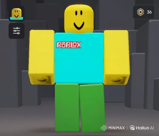 Roblox Character Wave and Walk Animation – AI Generated Video | Hailuo AI