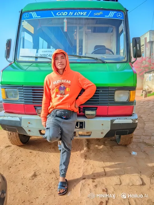 Man in Orange Hoodie Boards Helicopter in Open Field – AI Generated Video | Hailuo AI