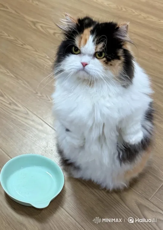 Real Cat and Its 8-Bit Twin: A 180-Degree Orbit – AI Generated Video | Hailuo AI