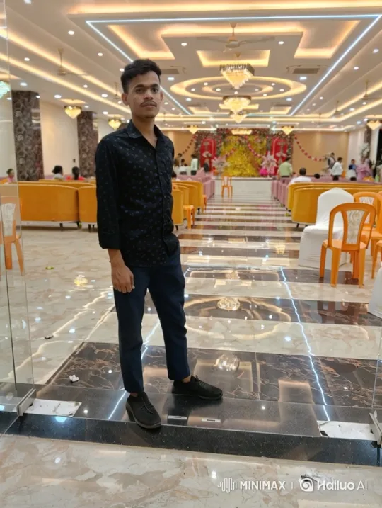 Young Man Poses with AI-Generated Sports Car in Opulent Hall – AI Generated Video | Hailuo AI