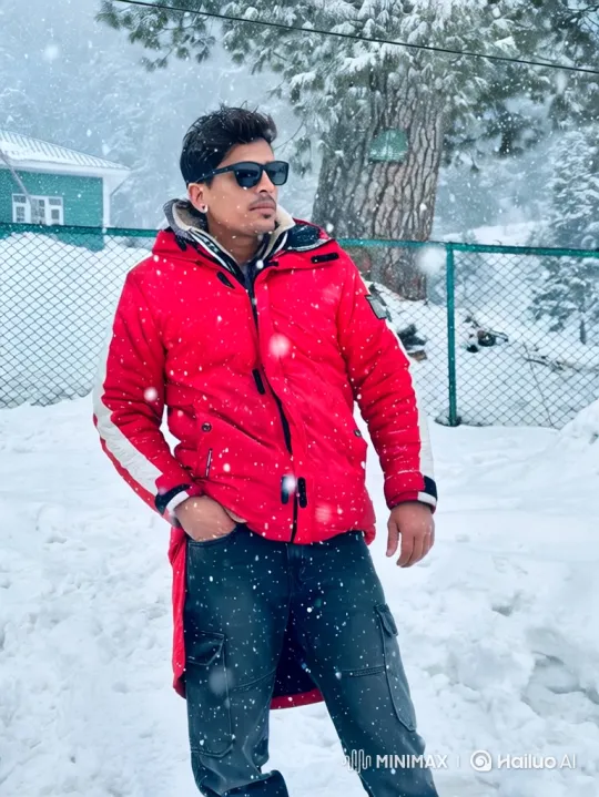 Young Man Fends Off Tiger Attack in Snowy Wilderness – AI Generated Video | Hailuo AI