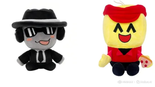 Plush Toys Share a Pizza Moment – AI Generated Video | Hailuo AI