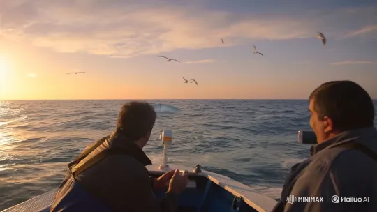 Massive USO Emerges from Sea, Amazes Spanish Fishermen – AI Generated Video | Hailuo AI