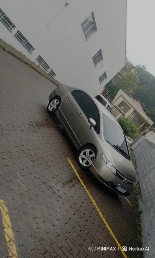 Silver Sedan Lowering on Wet, Grey Day – AI Generated Video | Hailuo AI
