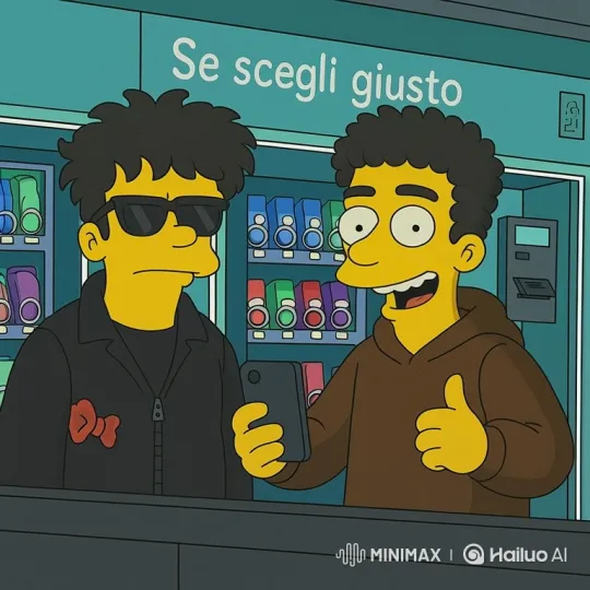 Cartoon Characters at Vending Machine in Convenience Store – AI Generated Video | Hailuo AI