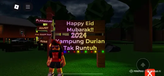 Roblox Character Celebrates New Subscription at Night Mall – AI Generated Video | Hailuo AI