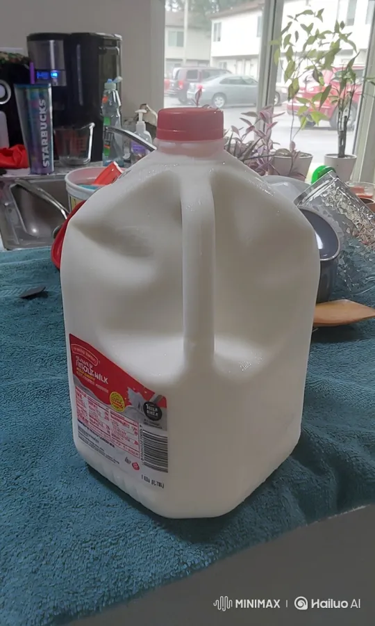 Plastic Milk Jug Dances on Kitchen Counter – AI Generated Video | Hailuo AI