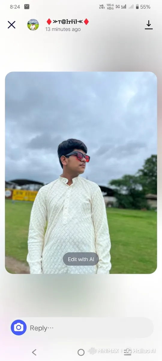 Young Man Meets Prime Minister Modi Lookalike in Field – AI Generated Video | Hailuo AI