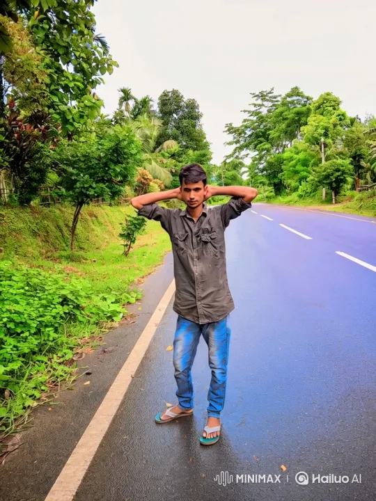 Young Man's Confident Transformation in Golden Light – AI Generated Video | Hailuo AI