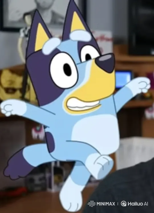 Bluey's Animated Pose with Playful Energy – AI Generated Video | Hailuo AI