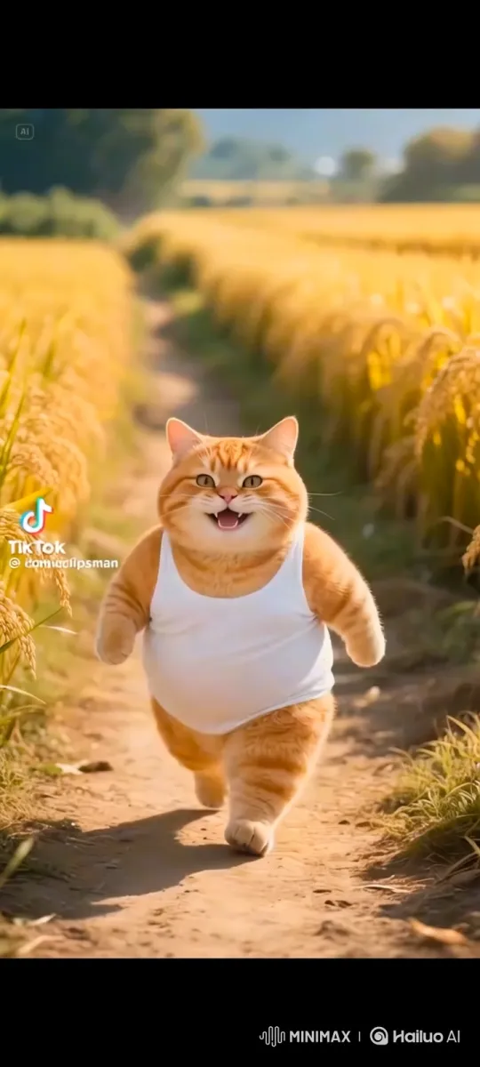 Animated 3D Cat Explores Magical Kitchen, Ends in Surprise – AI Generated Video | Hailuo AI