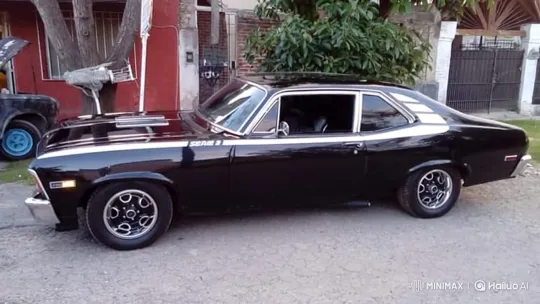 Vintage Muscle Car Activates Air Suspension – AI Generated Video | Hailuo AI