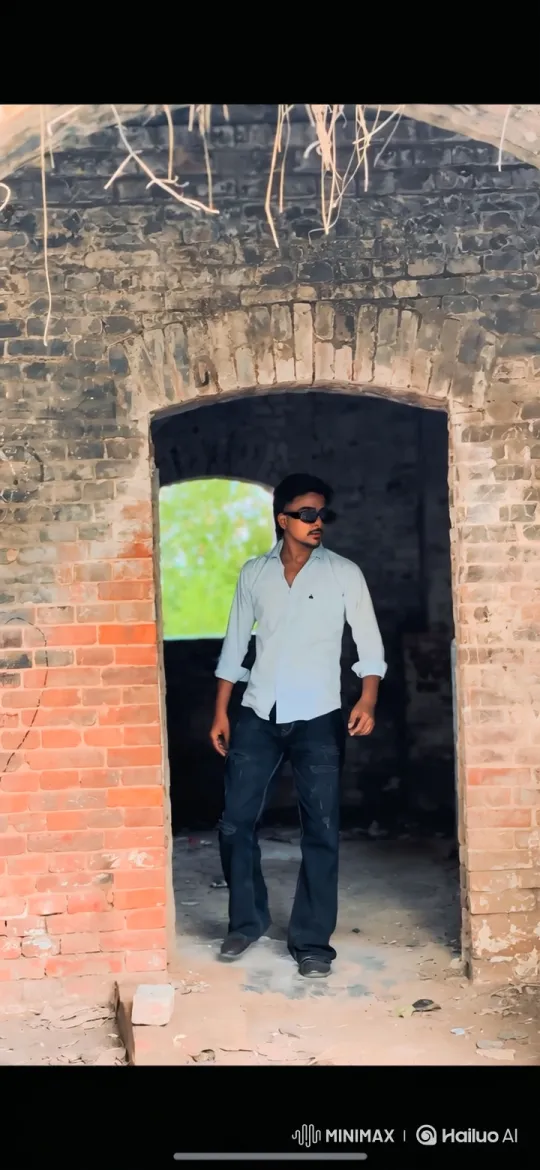 Man Surprised by Officer in Abandoned Building – AI Generated Video | Hailuo AI