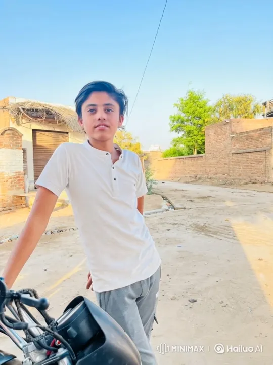 Young Man Poses confidently next to a motorcycle, a Rolls-Royce drives by in the background – AI Generated Video | Hailuo AI