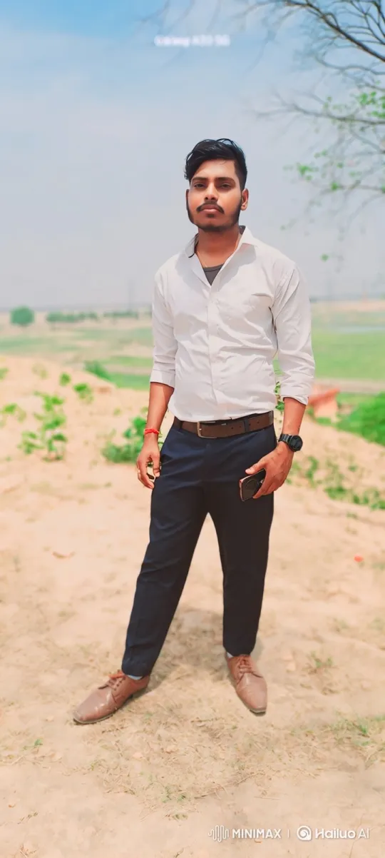 Young Man Meets Figure Resembling Modi in Dusty Field – AI Generated Video | Hailuo AI