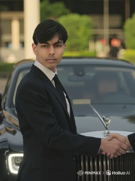 Young Man Meets Distinguished Gentleman for Handshake – AI Generated Video | Hailuo AI
