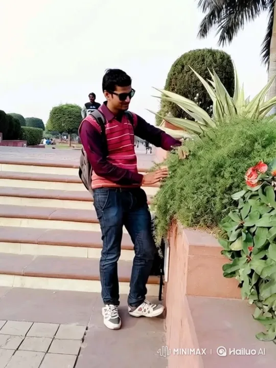 Indian Prime Minister Modi Meets Man in Park – AI Generated Video | Hailuo AI