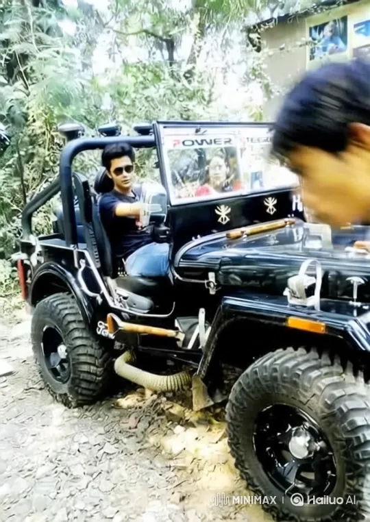 Prepared Adventurer in Off-Road Vehicle with Tactical Gear – AI Generated Video | Hailuo AI