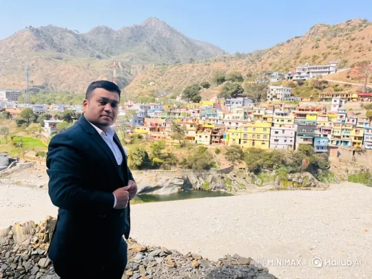 Narendra Modi greets a man on a rocky outcrop. – AI Generated Video | Hailuo AI