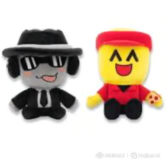 Plush Toys: Gray Character Steals Pizza, Vanishes Yellow One – AI Generated Video | Hailuo AI