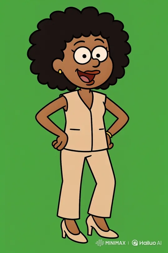 Cheerful Cartoon Woman Greets with Animated Smile – AI Generated Video | Hailuo AI