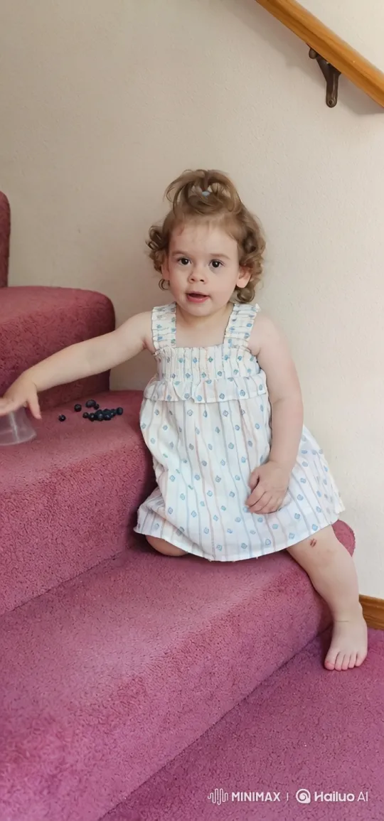 Toddler Girl Observed in Dynamic Camera Tracking Shot – AI Generated Video | Hailuo AI