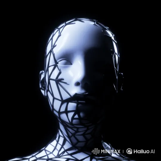 Futuristic Fusion: Human-AI Inspired Facial Design – AI Generated Video | Hailuo AI