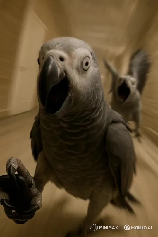 African Grey Parrot: Overview and Care Guide – AI Generated Video | Hailuo AI