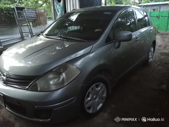 Nissan Tiida Drives Out of Carport in Daylight – AI Generated Video | Hailuo AI