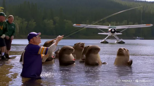 UW Fisherman Encounters Monocled Otters, Booed by Notre Dame Fans – AI Generated Video | Hailuo AI