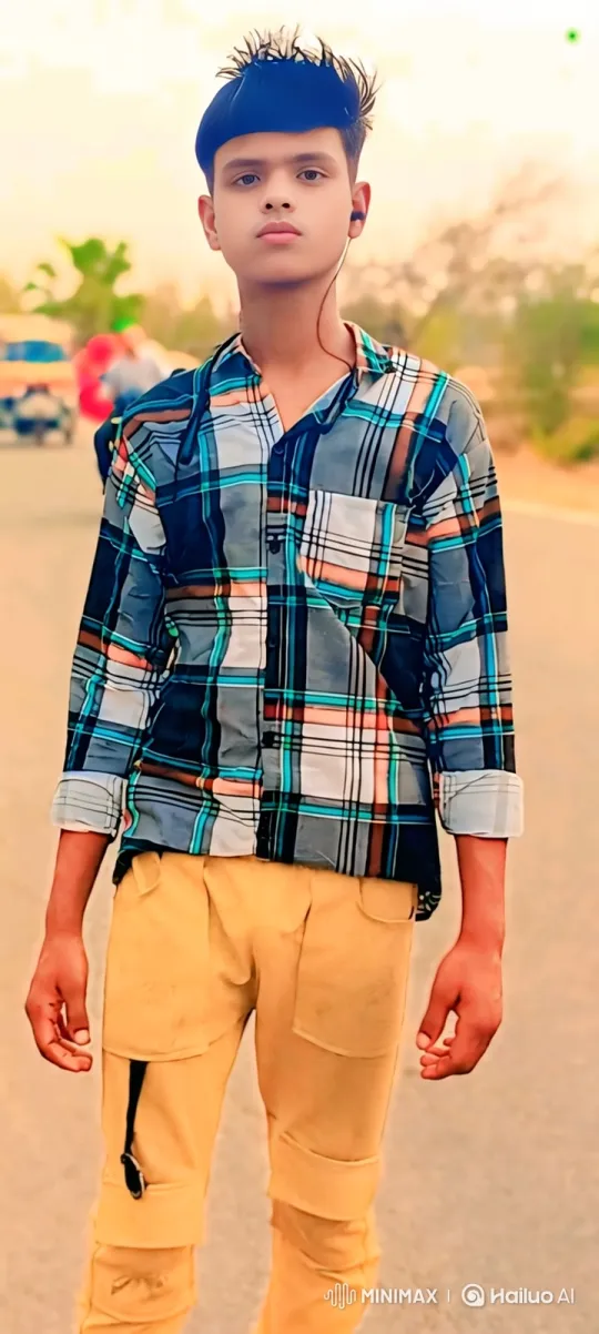 Young Man Reflects in Golden Light - Slow Zoom-In – AI Generated Video | Hailuo AI