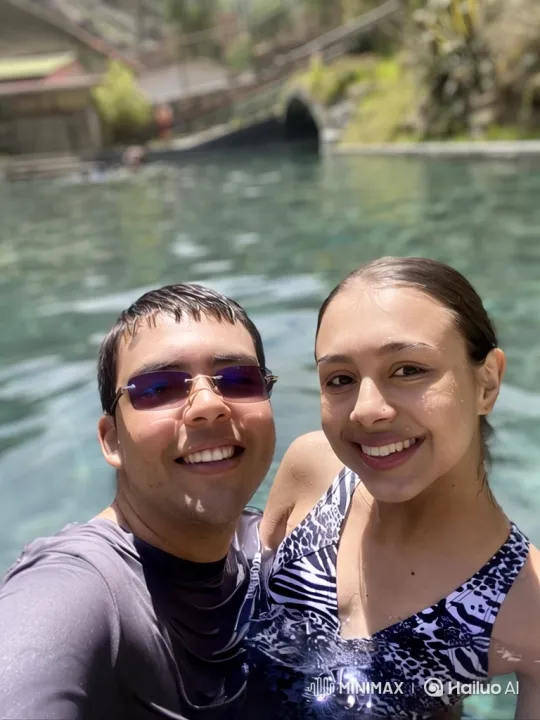 Family Joy Captured in a Candid Pool Selfie Video – AI Generated Video | Hailuo AI