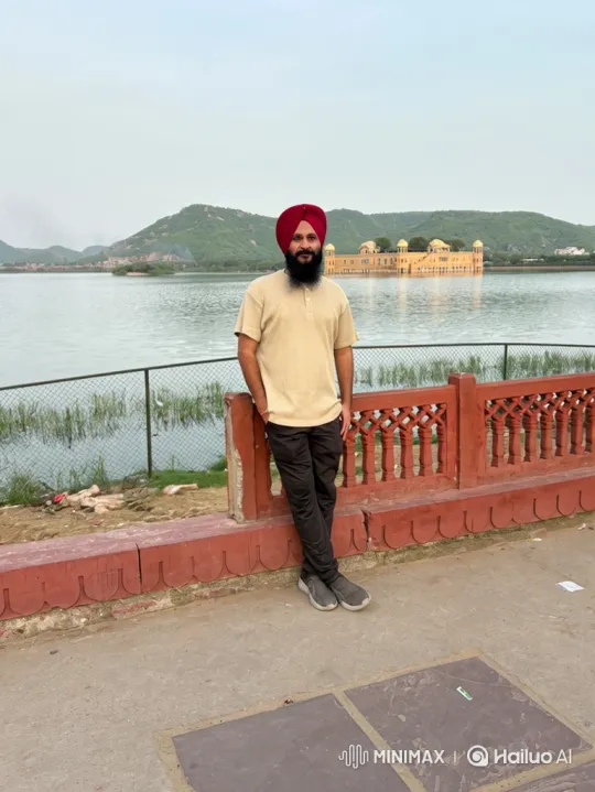 Indian Prime Minister Narendra Modi meets man by lakeside palace – AI Generated Video | Hailuo AI
