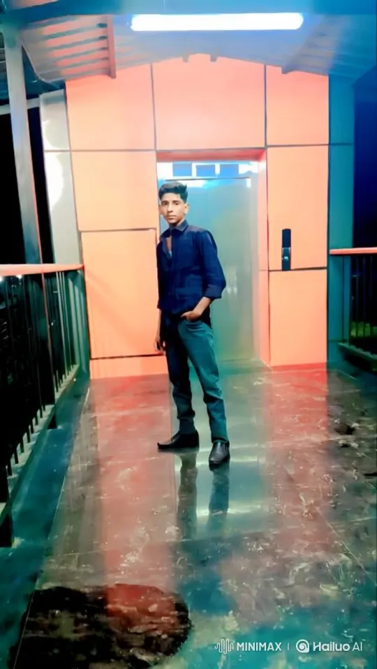 Young Man Meets Man Resembling Modi in Dramatic Setting – AI Generated Video | Hailuo AI