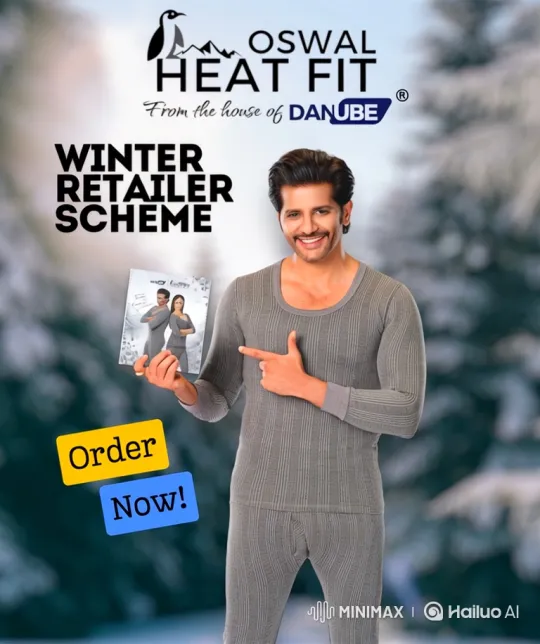 Oswal Heat Fit Thermals Promo by Danube – AI Generated Video | Hailuo AI