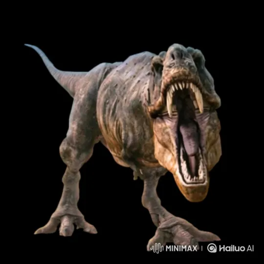 Dinosaur Enjoys Ramen and Juice in Parody Scene – AI Generated Video | Hailuo AI