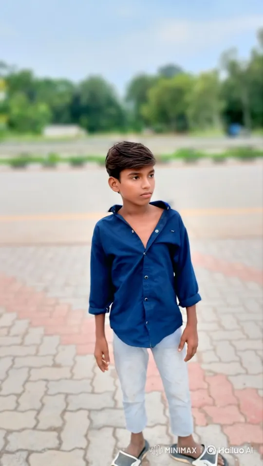 Young Boy Observes PM Modi-like Figure Meet Auto-Rickshaw Driver – AI Generated Video | Hailuo AI